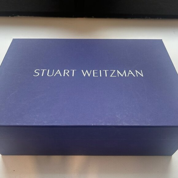 Stuart Weitzman Nunaked Black Suede Heel Sandals Size 9M - Picture 5 of 5